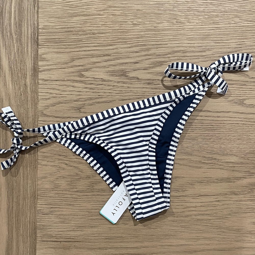 Seafolly Riviera Stripe Bikini Bottoms NWT